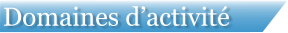 Domaines d’activité